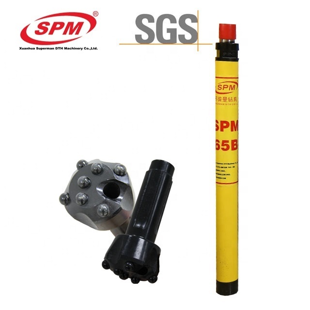 SPM65 CIR65  low pressure forging carbon steel ore mining drilling dth hammer drilling bit manufacturer for sale