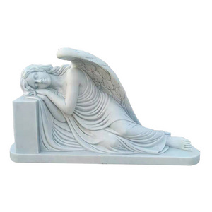 European Style Marble&Granite Cemetery Monument &Angel Statue White Marble Cemetery Gravestone For Memorials