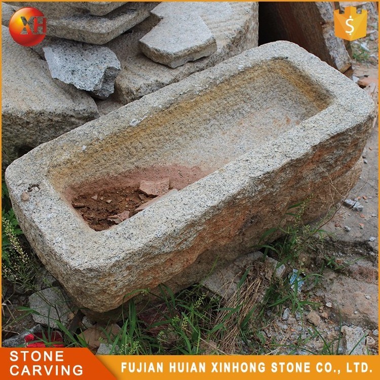 Wholesale Garden Decoration Old natural Granite Stone Trough