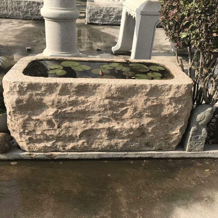 China Garden Decoration Manufacturer Antique Old Natural Granite Stone Large Reclaimed Pig Water Troughs For Sale