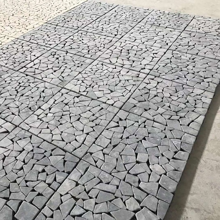 Outdoor Natural Limestone Material Decorative Tiles Random Shape Cultured Stone Mosaic Exterior Wall Art Decoration