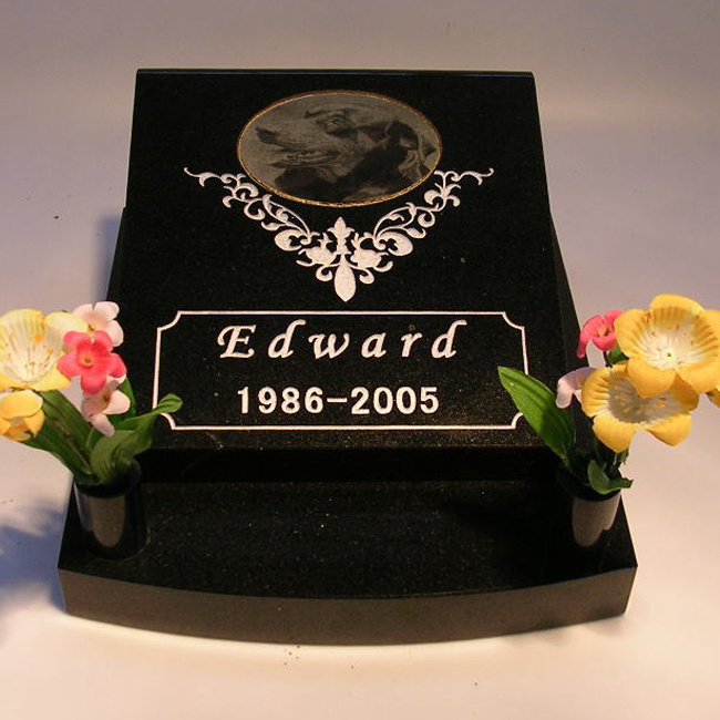 Outdoor Granite Stone Small Custom Pets Headstones Memorial Tombstone Personalized Diy Gravestone For Dog