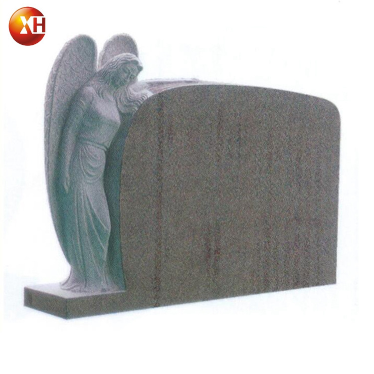 New!!! italy style heart shaped headstone upright flower engraving granite gravestones (24 years factory)