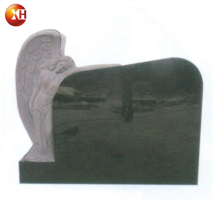 New!!! italy style heart shaped headstone upright flower engraving granite gravestones (24 years factory)