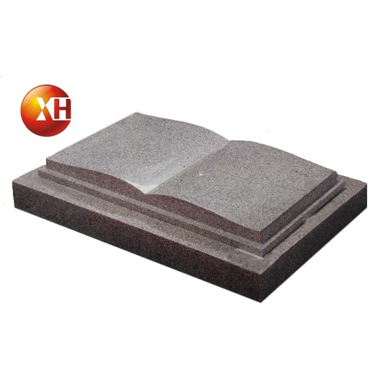 Western Style Granite Monument Book Head Tomb Art Monument Grave Marker Cemetery Stone