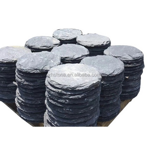 Garden Outdoor Driveway Floor Round Paving Slate Walkway Stepping Natural Granite Basalt Stones Slab