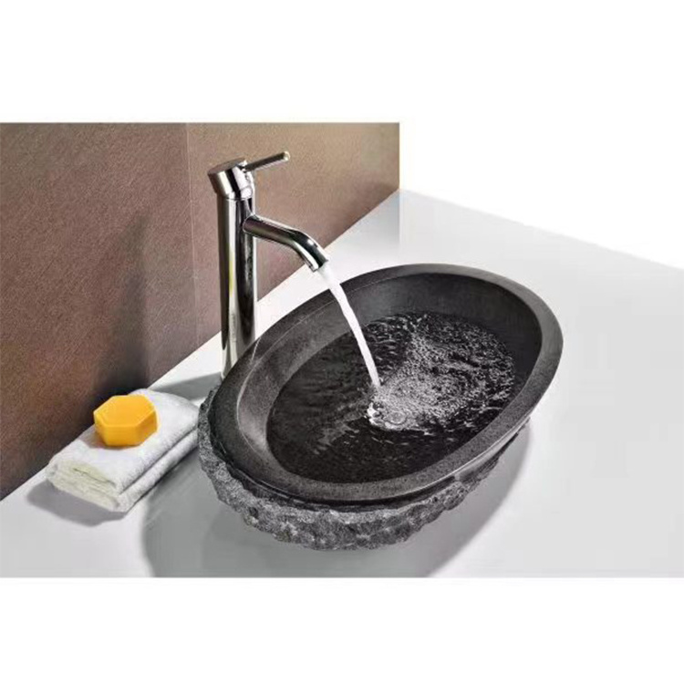 Bathroom Use Natural White Marble Stone Carving Polished Water Basin Wash Sink Counter Top Trough