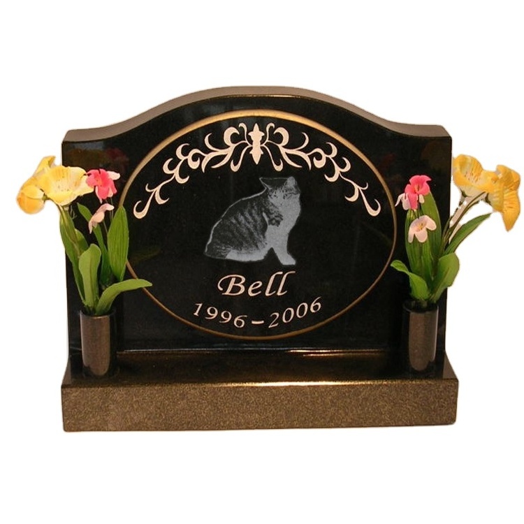 Granite Stone Monument Custom Headstones Memorial Dog Tombstone Personalized Cat Gravestone For Pets With Picture