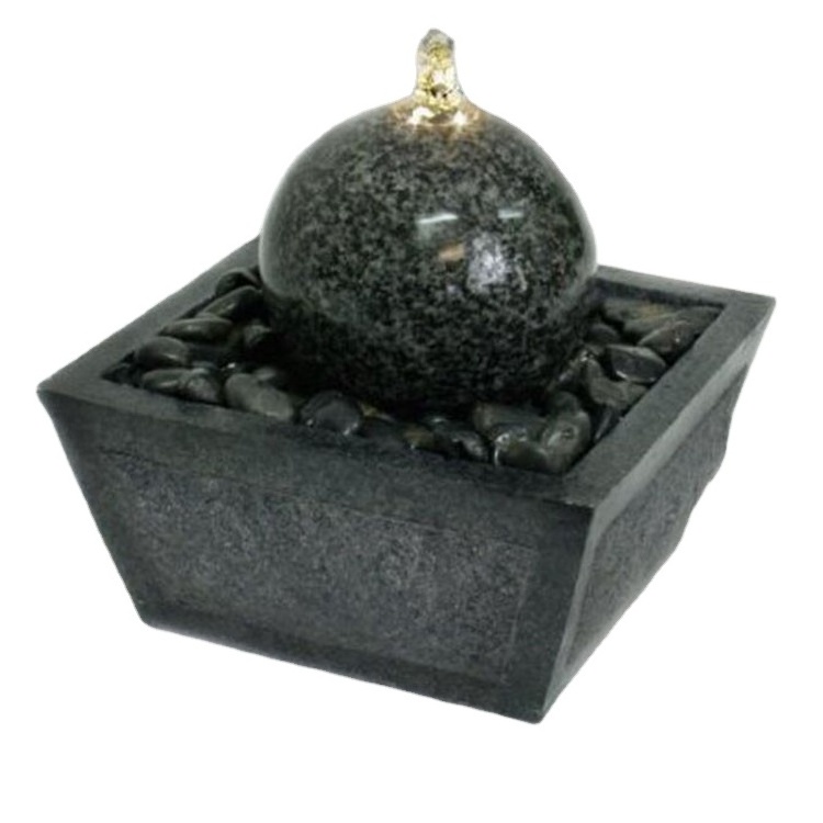 Garden Outdoor Decoration Ornament Marble Granite Stone Rolling Floating Large Ball Shape Water Fountain For Sale