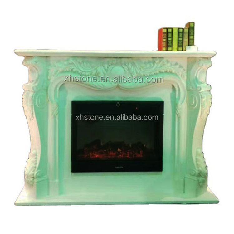 Hot sale white marble fireplaces made in China