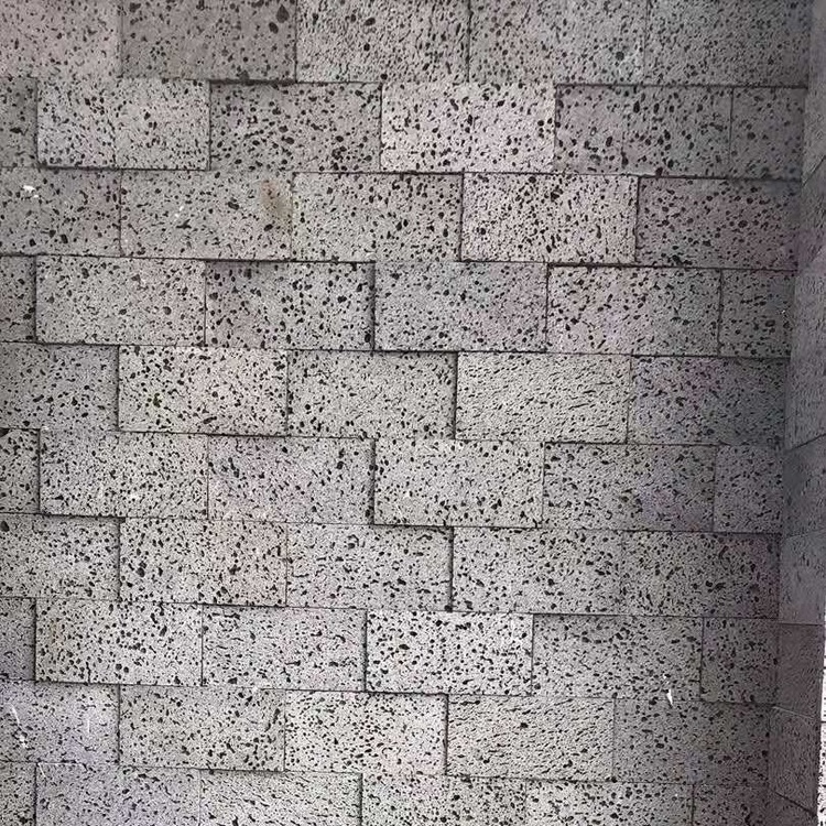 Dark Grey Volcanic Lava Rocks Stacked Basalt Stone Outdoor Indoor Exterior Wall Decorative Tiles For Sale