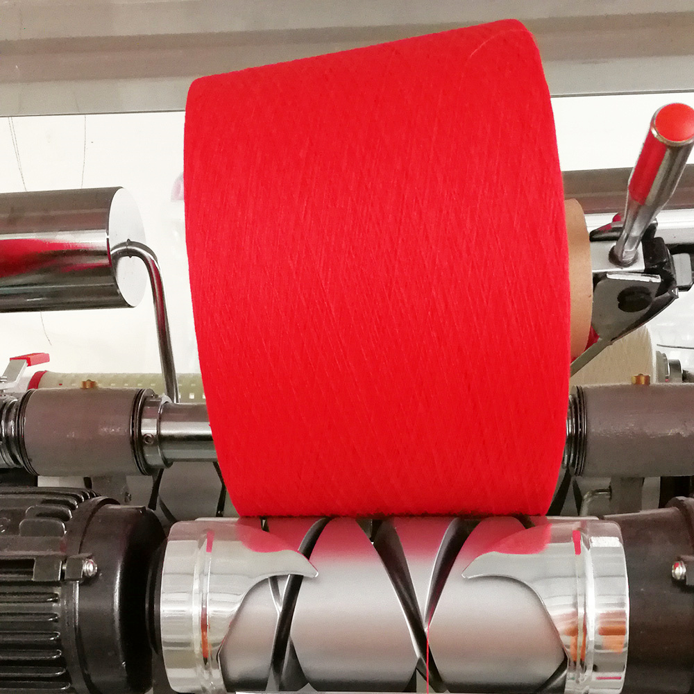 High speed knit yarn winding machine