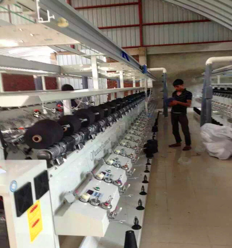 High speed knit yarn winding machine