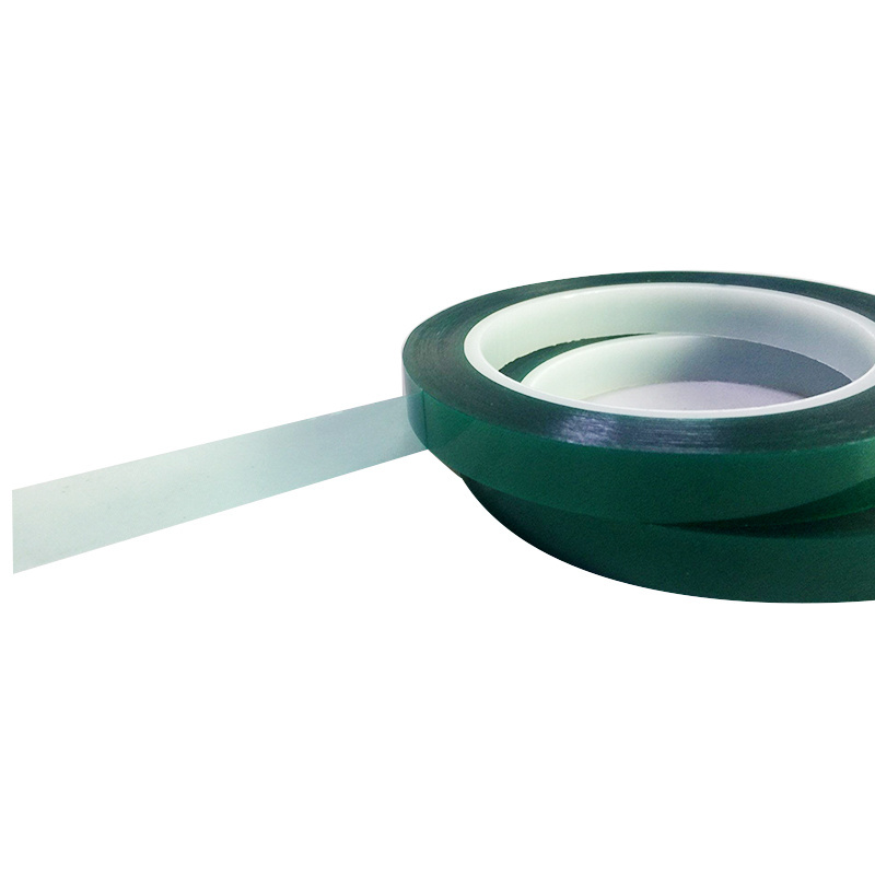 High Quality 25mm Polyester PET Tape Green Pressure Sensitive Adhesive Powder Coating Masking Tape for Painting