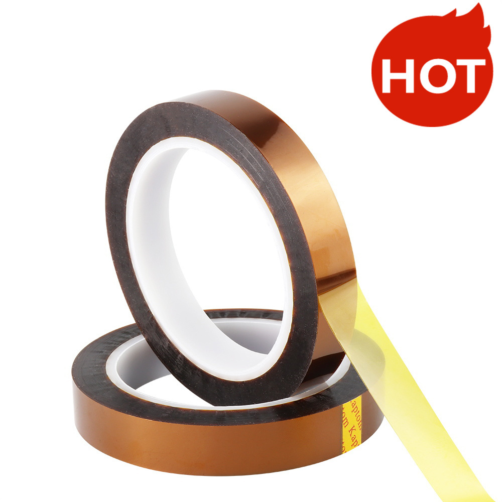 Pressure Sensitive Type Silicone Adhesive Golden Finger Amber Film Polyimide Tape