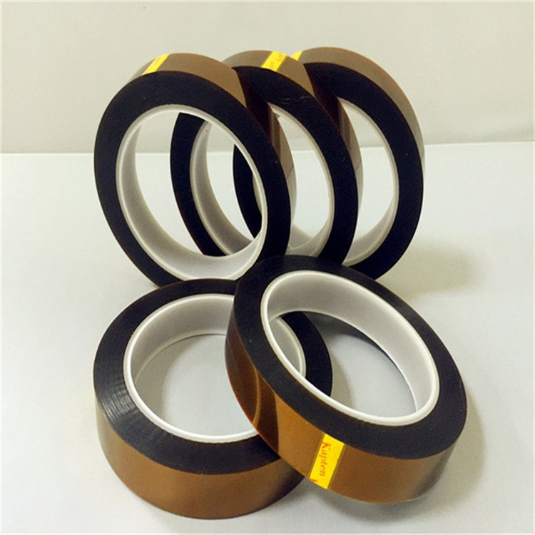 Pressure Sensitive Type Silicone Adhesive Golden Finger Amber Film Polyimide Tape