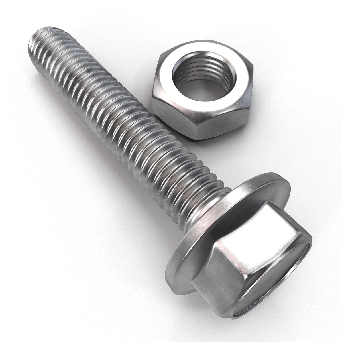 High Grade Flange Bolts Inox/Stainless Steel 304 316/Iron/Galvanized Hex Washer/Flange Head Bolt