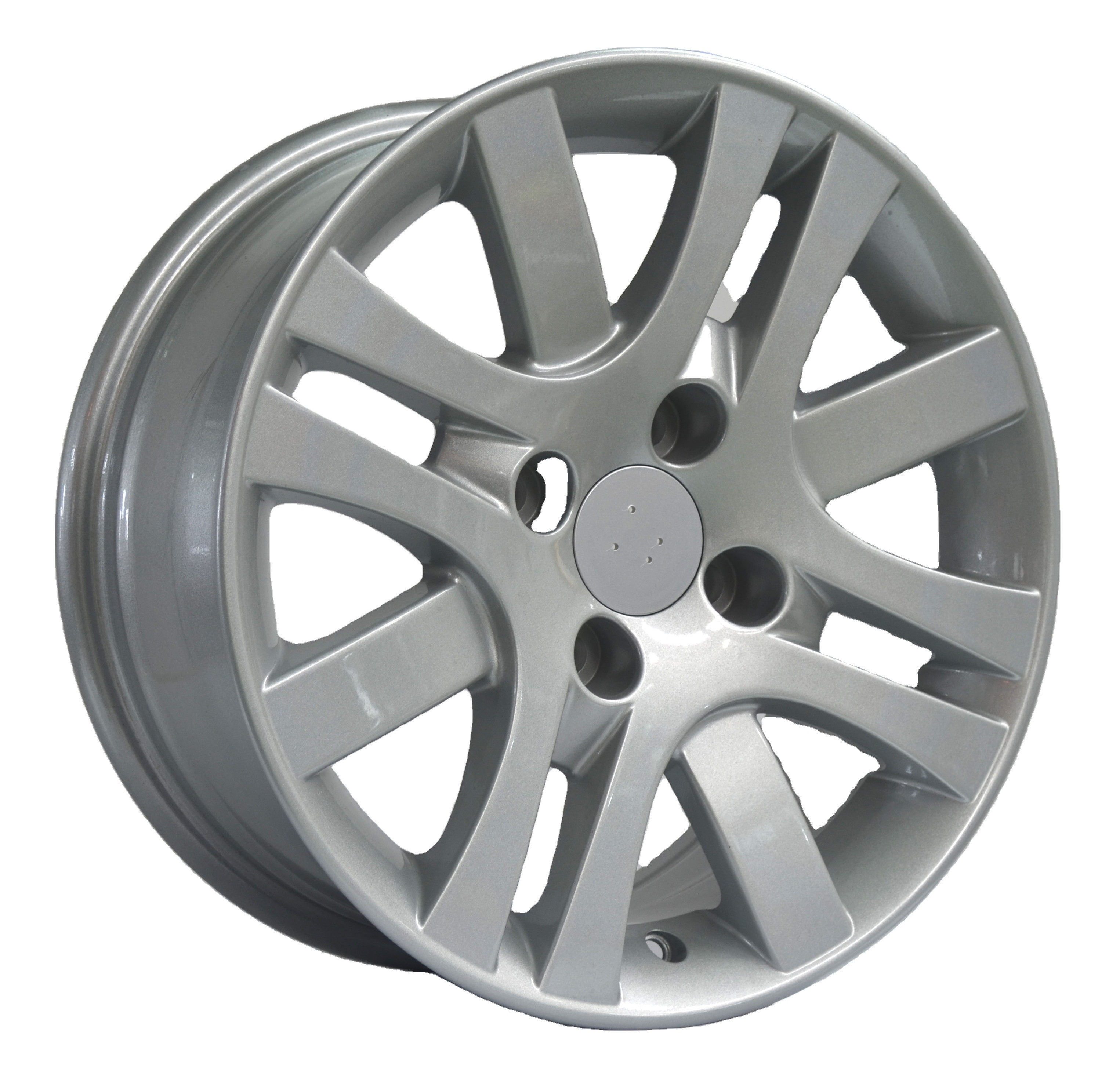 touring car & rv wheels  Silver machine face rims fit for Peugeot alloy wheels 14 wheels 15 de lujo pcd 4x108 14x6 15x6.5