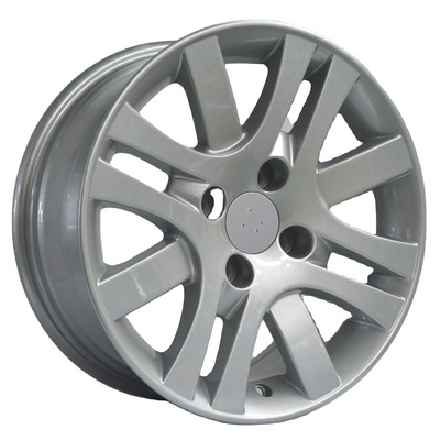 touring car & rv wheels  Silver machine face rims fit for Peugeot alloy wheels 14 wheels 15 de lujo pcd 4x108 14x6 15x6.5