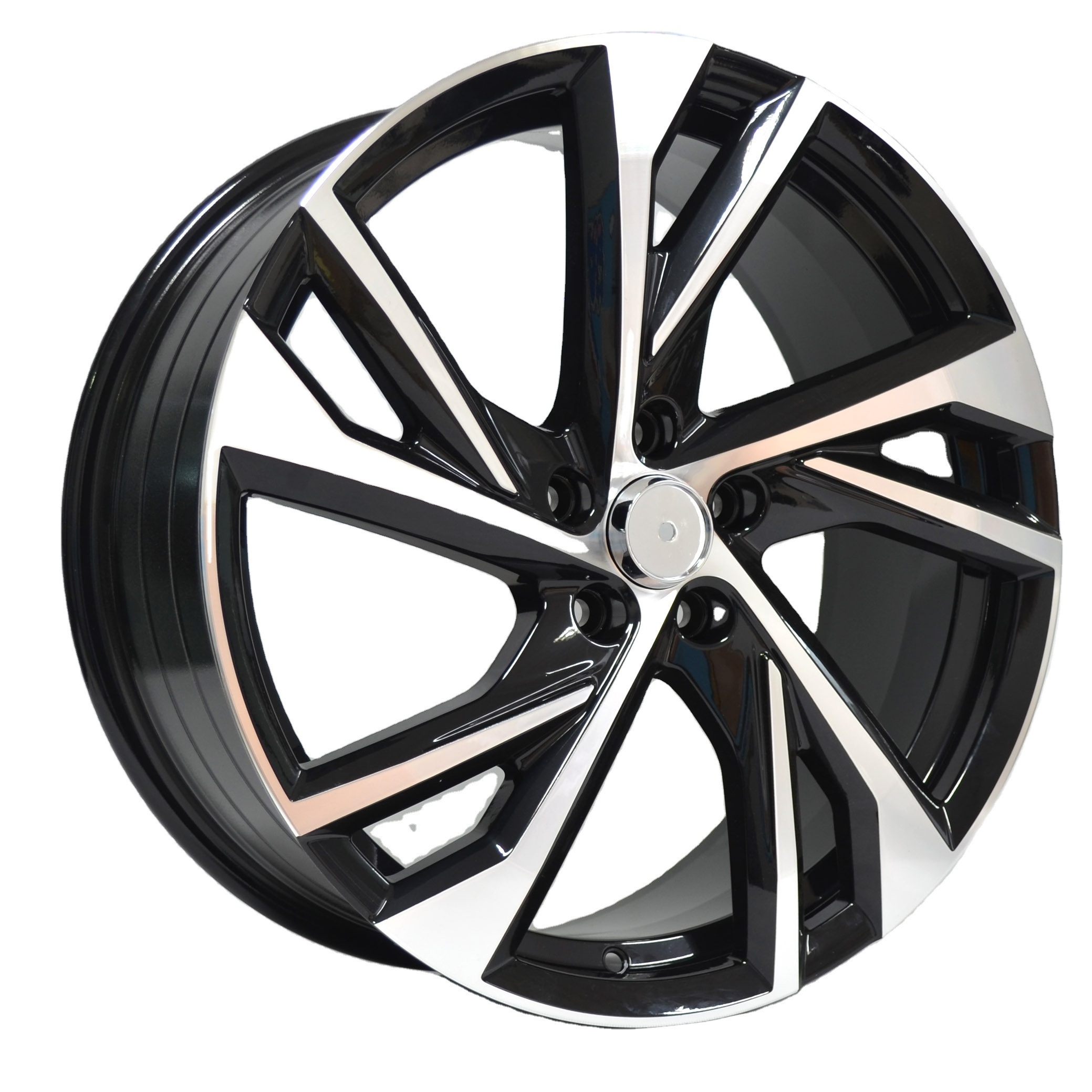 Black machine face jant V60 XC60 XC40 XC90 size 17 18 19 wheels rims 17 pcd 5x108 fit for VOLVO passenger car wheels tires