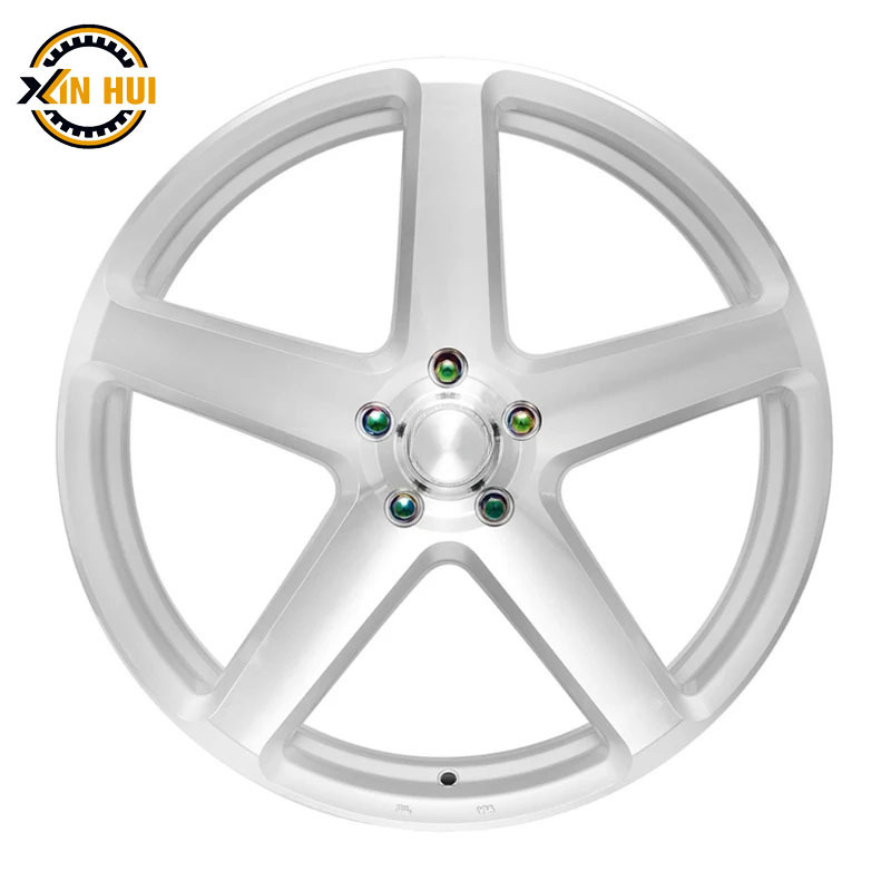 XingHui A5203F38 20 inch Alloy Wheel CB73.1 45mm Offset 5x100 20x8.5J Mag 5 Spoke with Silver Skin