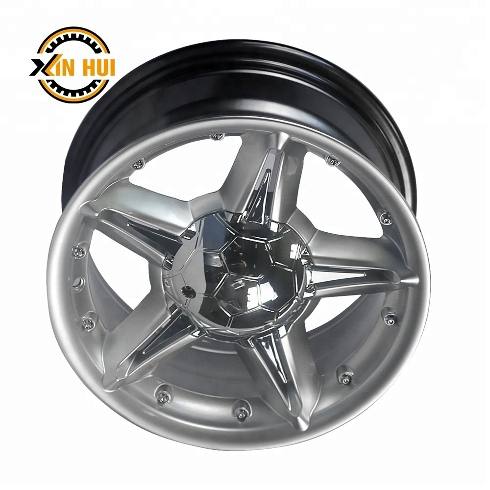 14 inch chrome alloy wheels ET 25 fashion rim multi hole wheels rims from China