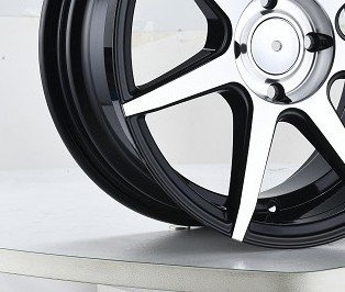 alloy rims black 6 spokes 15/17 inch 4-8*100-114.3 from guangzhou