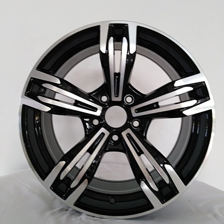 15 16 17 18 inch 5 spoke machine face positive ET 5x120 alloy wheel rims for car