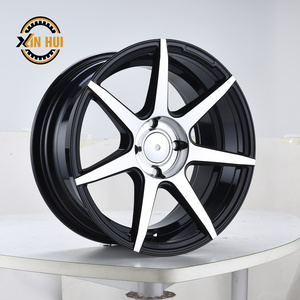 alloy rims black 6 spokes 15/17 inch 4-8*100-114.3 from guangzhou