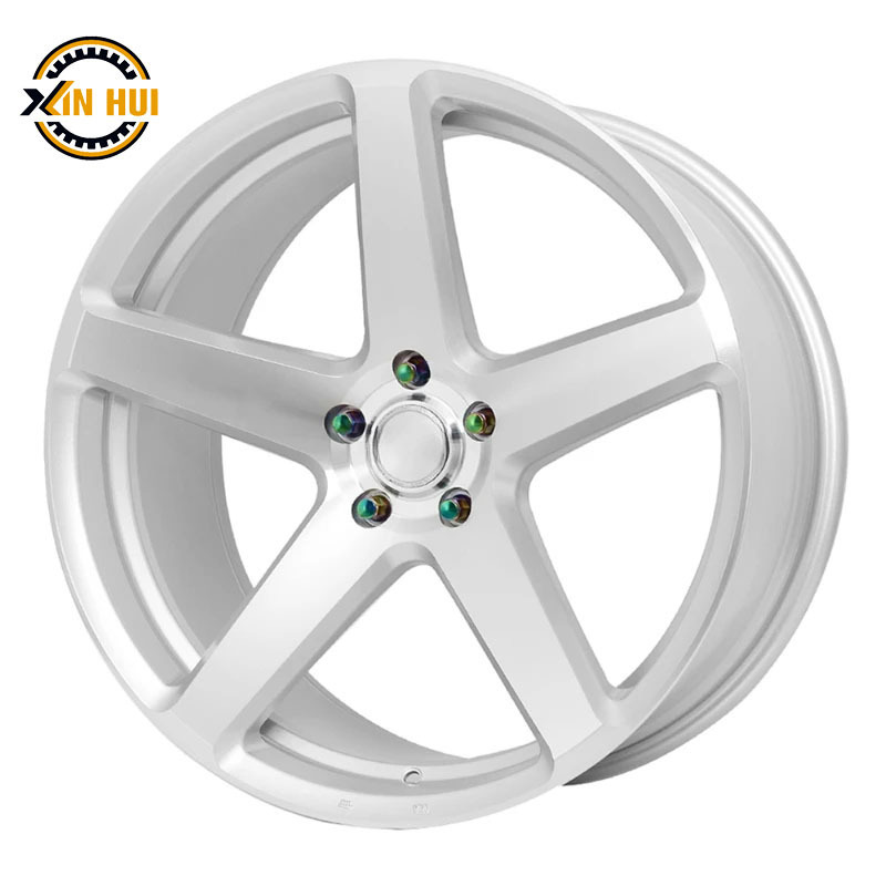 XingHui A5203F38 20 inch Alloy Wheel CB73.1 45mm Offset 5x100 20x8.5J Mag 5 Spoke with Silver Skin