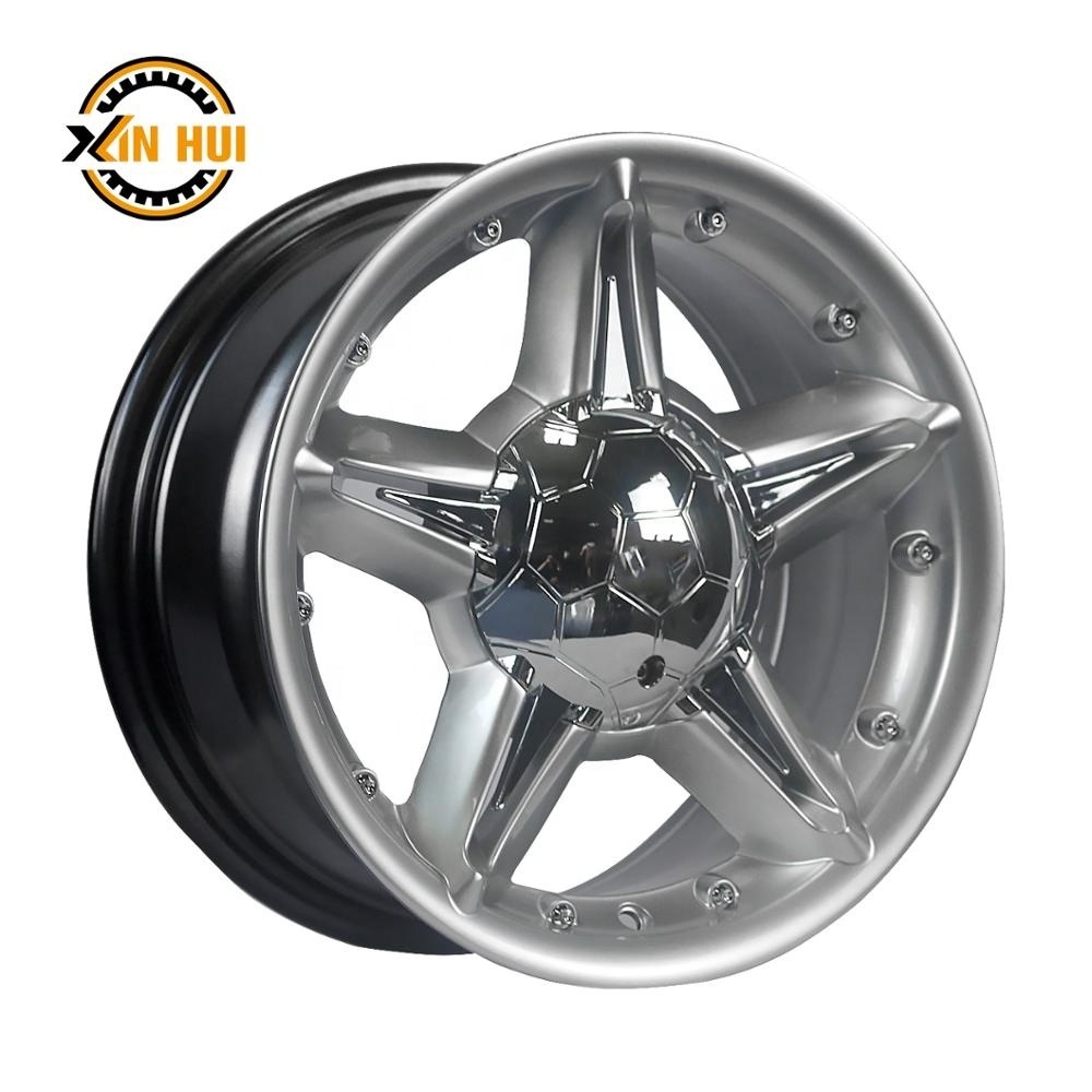 14 inch chrome alloy wheels ET 25 fashion rim multi hole wheels rims from China