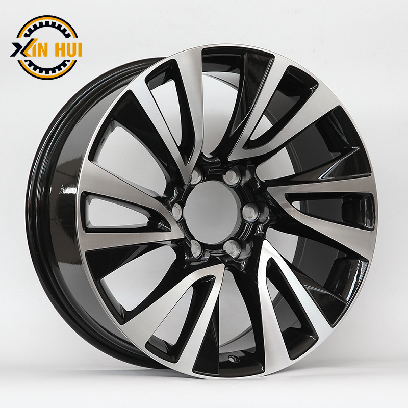 XingHui  67429 20 inch Repli Passenger Car Rim 6X139.7 20x8.5J Rims CB106.1 25mm Offset with Black Machine Face Fit for Civic