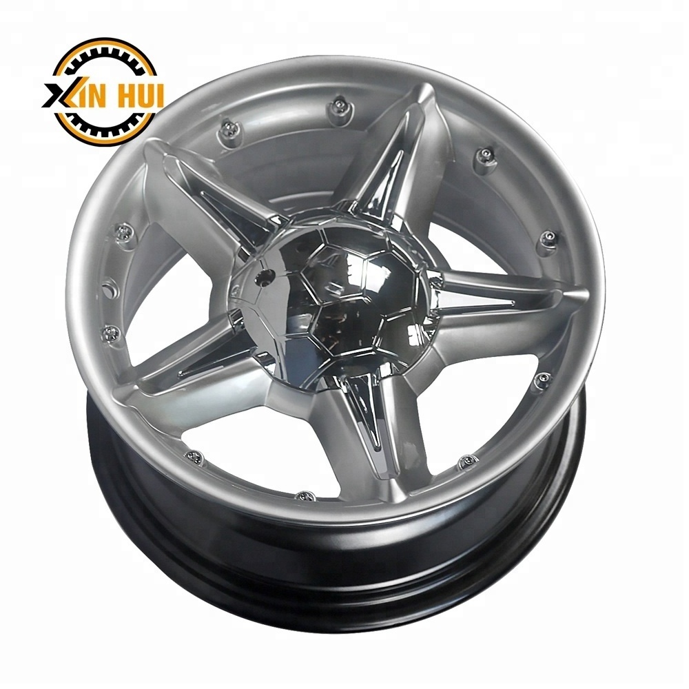 14 inch chrome alloy wheels ET 25 fashion rim multi hole wheels rims from China