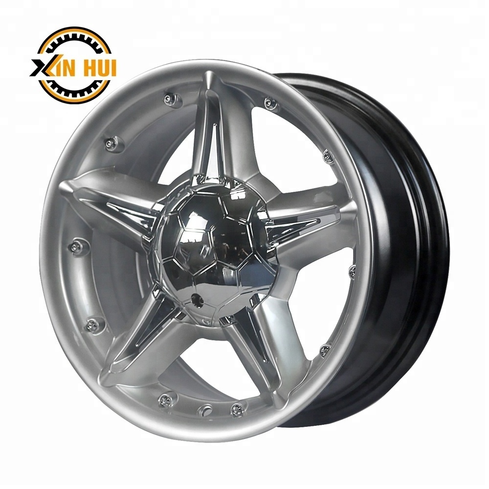 14 inch chrome alloy wheels ET 25 fashion rim multi hole wheels rims from China