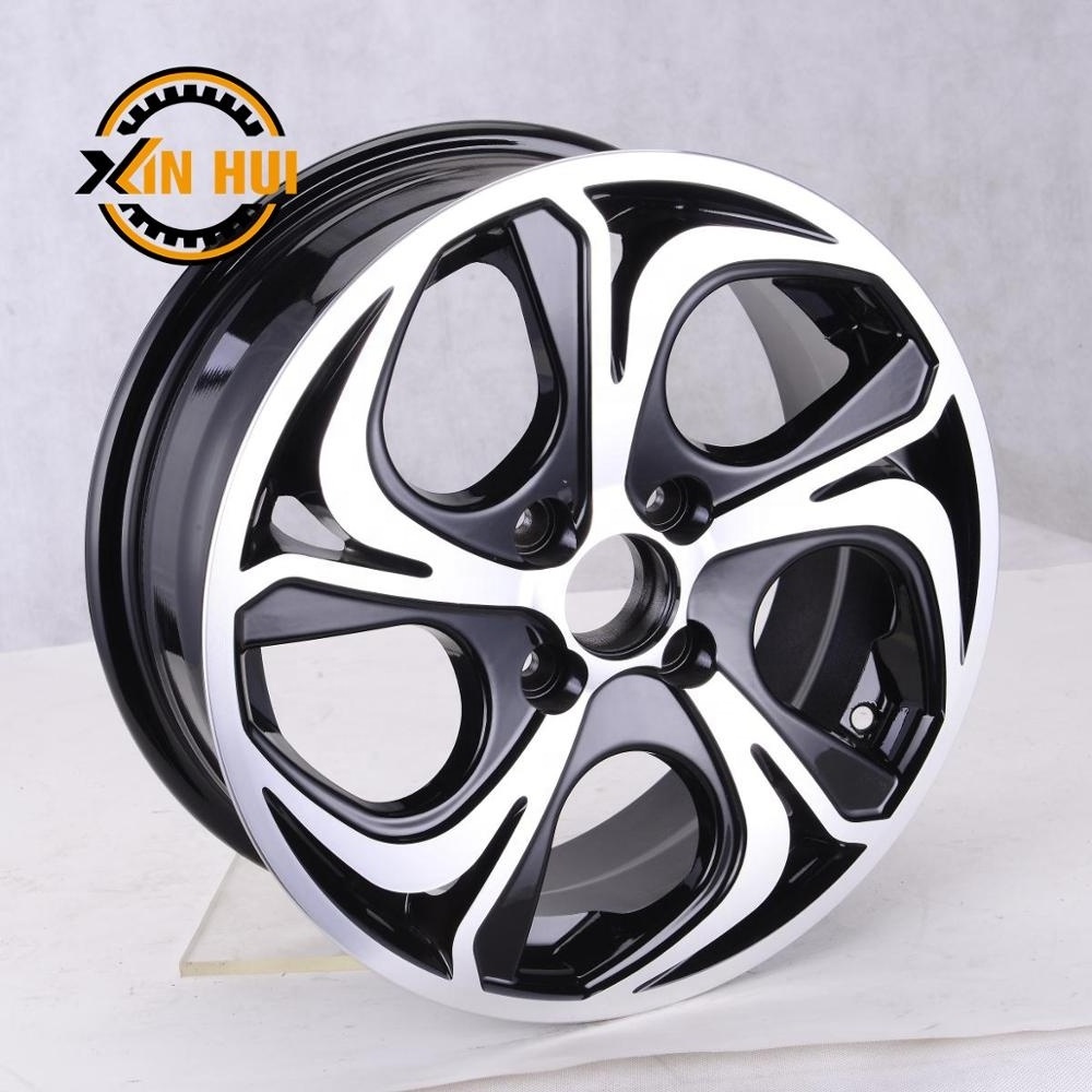 14 wheels Fashion five stars shape alloy rims for car 14/15 inch with PCD 4x100/114.3 alloy wheels for sale