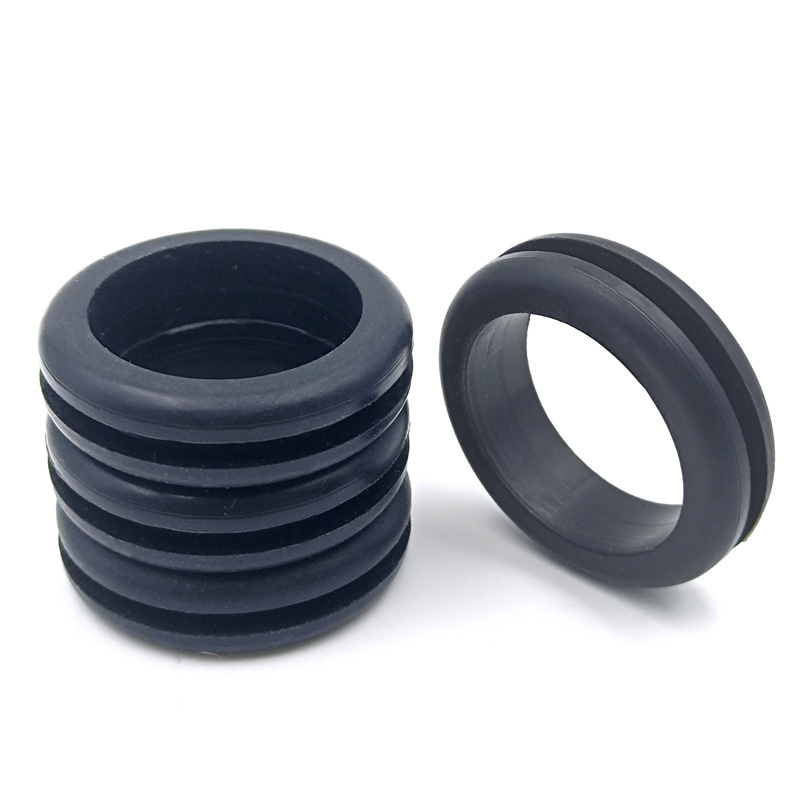 Hot selling silicone rubber gasket maker custom rubber seal custom colors round cable rubber grommets for automotive