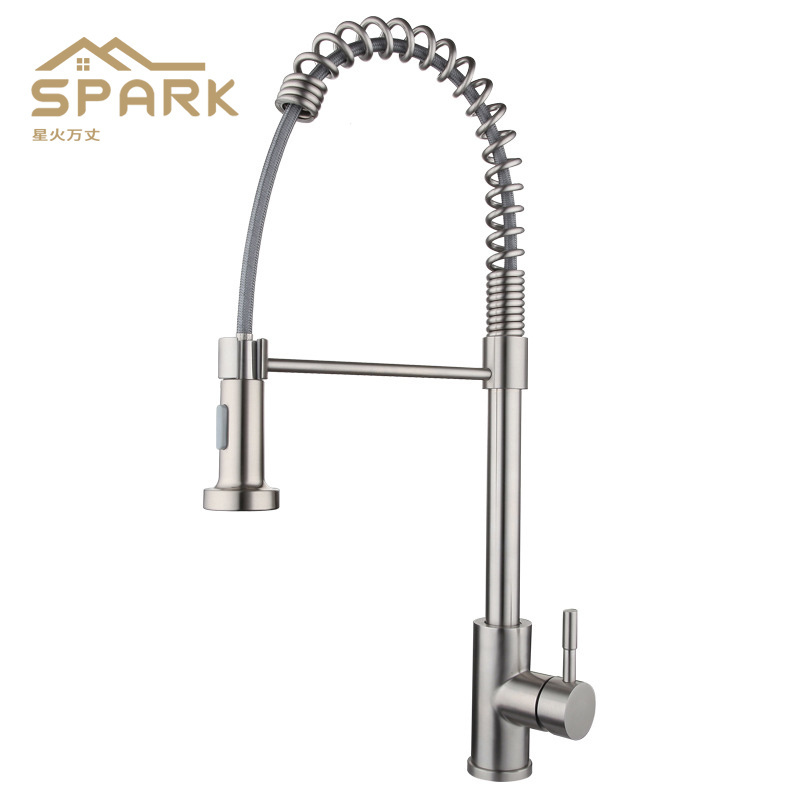 Luxury promotion price Pull Down Hot And Cold Water Taps Kitchen Sink Faucet brass copper Kitchen Faucet