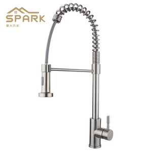 Luxury promotion price Pull Down Hot And Cold Water Taps Kitchen Sink Faucet brass copper Kitchen Faucet