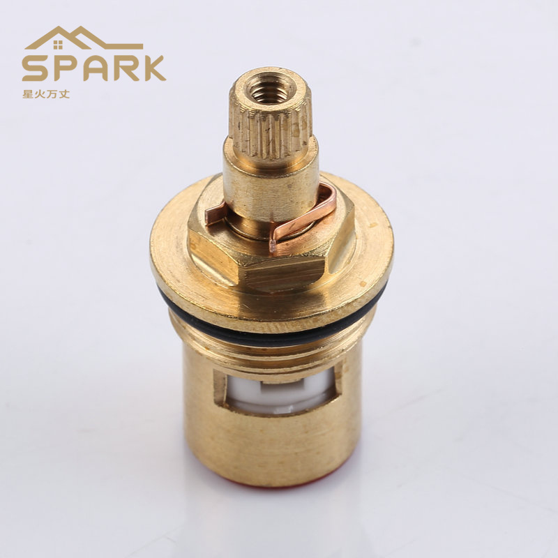 Copper valve core Faucet repair parts Water diverter valve ceramic cartridge Hot and cold water quick opening valve core