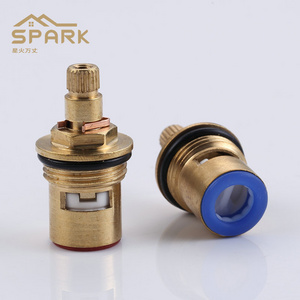 Copper valve core Faucet repair parts Water diverter valve ceramic cartridge Hot and cold water quick opening valve core