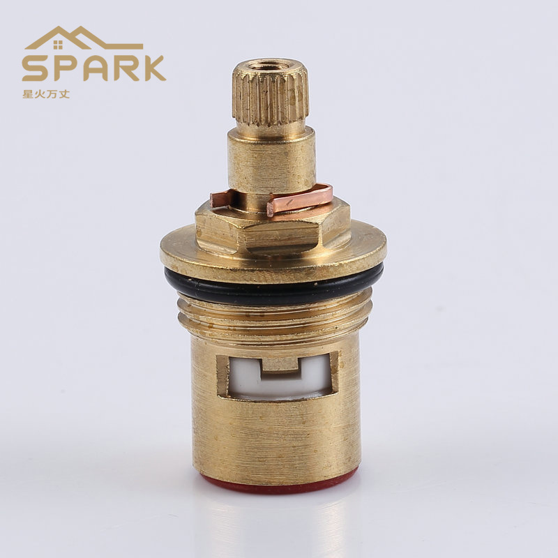 Copper valve core Faucet repair parts Water diverter valve ceramic cartridge Hot and cold water quick opening valve core