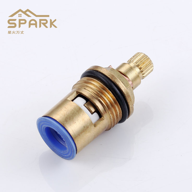 Hot and cold water heating universal copper brass faucet accessories quick opening water split long cartridge 39.5mm high