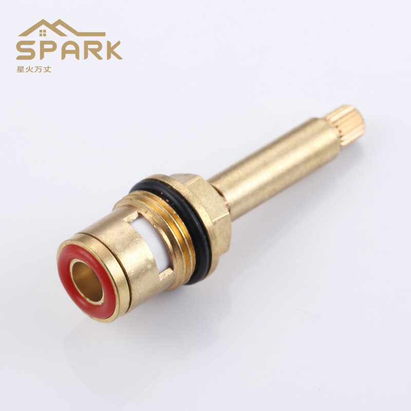 Quick open water split long cartridge faucet accessories hot and cold water heating universal ceramic valve core BRASS