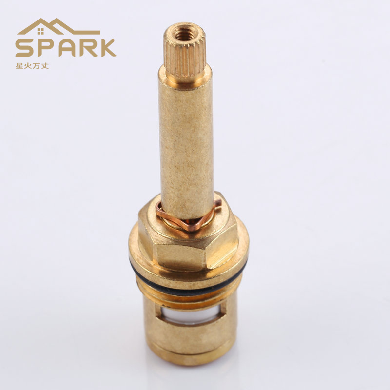 Quick open water split long cartridge faucet accessories hot and cold water heating universal ceramic valve core BRASS