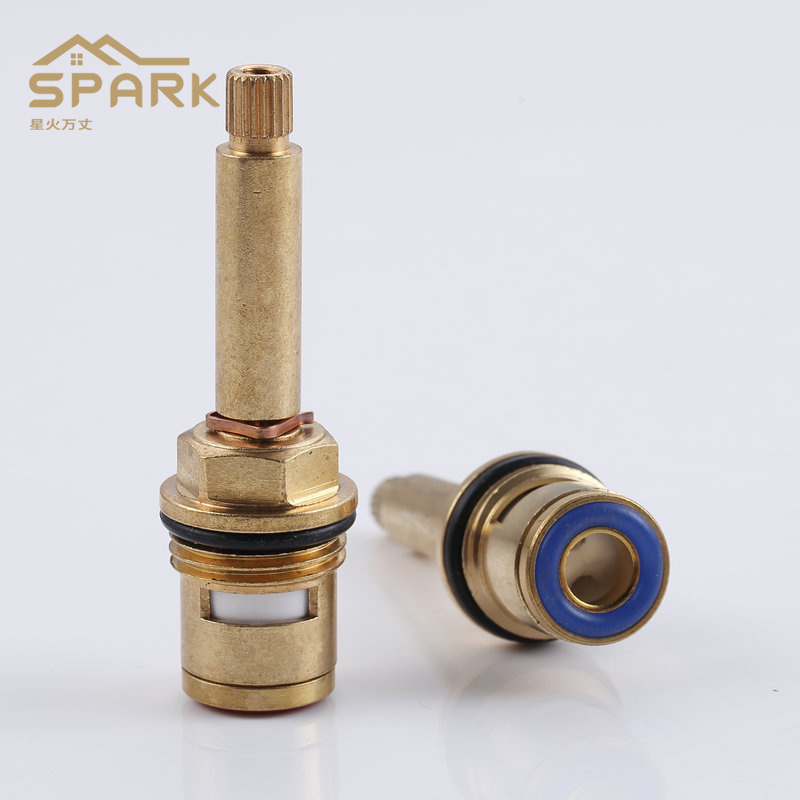 Quick open water split long cartridge faucet accessories hot and cold water heating universal ceramic valve core BRASS