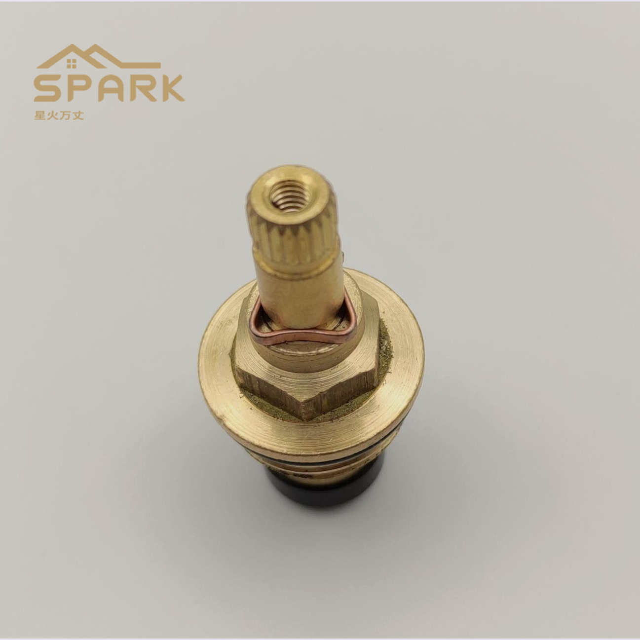 Copper brass faucet accessories water separation angle valve ceramic valve core cold and hot water slow opening cartridge