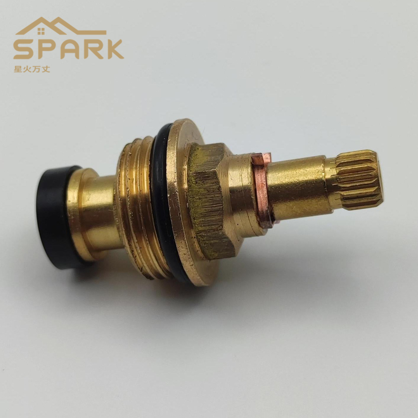 Copper brass faucet accessories water separation angle valve ceramic valve core cold and hot water slow opening cartridge