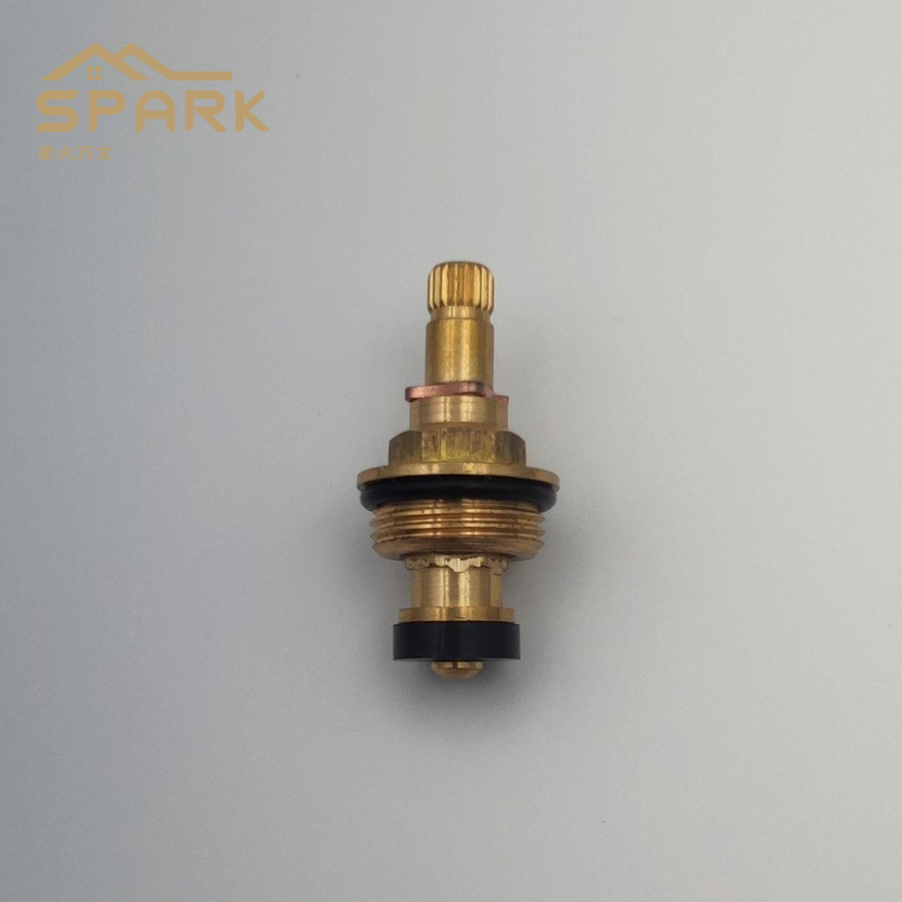 Copper brass faucet accessories water separation angle valve ceramic valve core cold and hot water slow opening cartridge