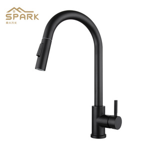 Smart Touch Sensor Faucet 304 Stainless Steel Kitchen Faucet Pull Down Automatic Black Kitchen Tap