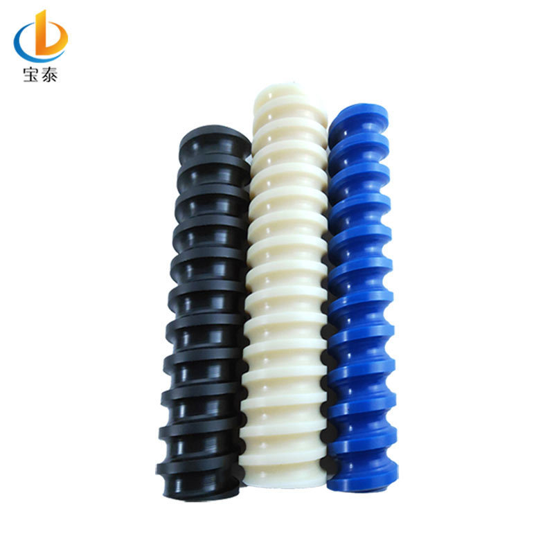 White Solid Flexible Plastic Nylon Threaded Rod